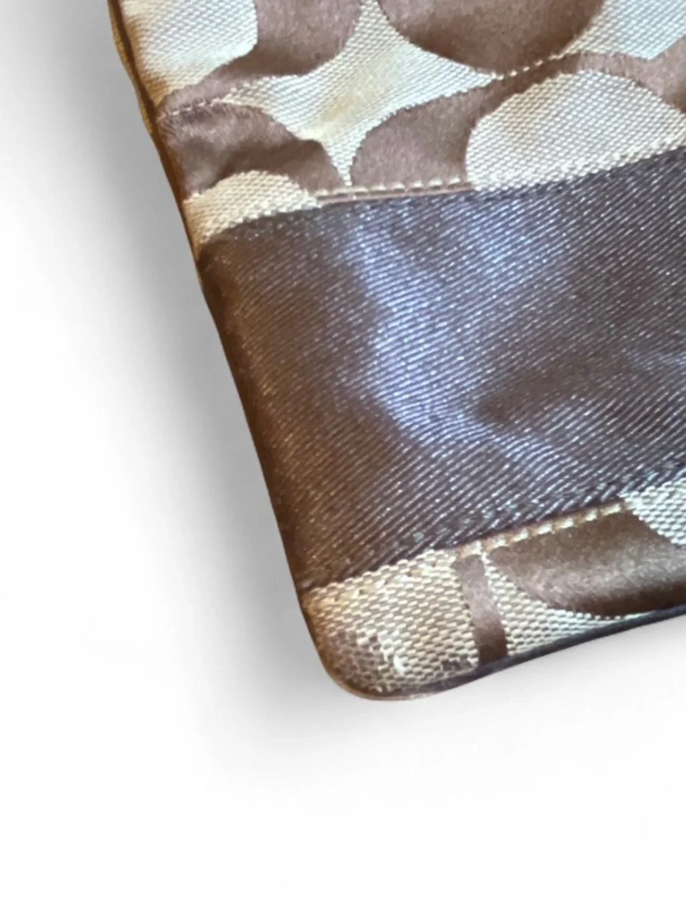 Coach Brown Signature Canvas Messenger Crossbody